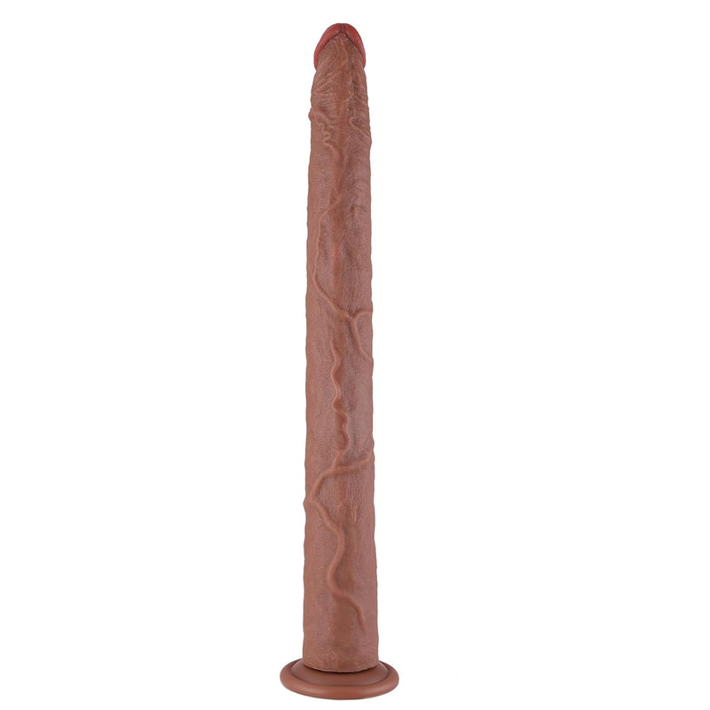 19.8'' Long Dildo, Realistic Brown Anal Dildo With Suction Cup For Man Woman Adult Sex Toy