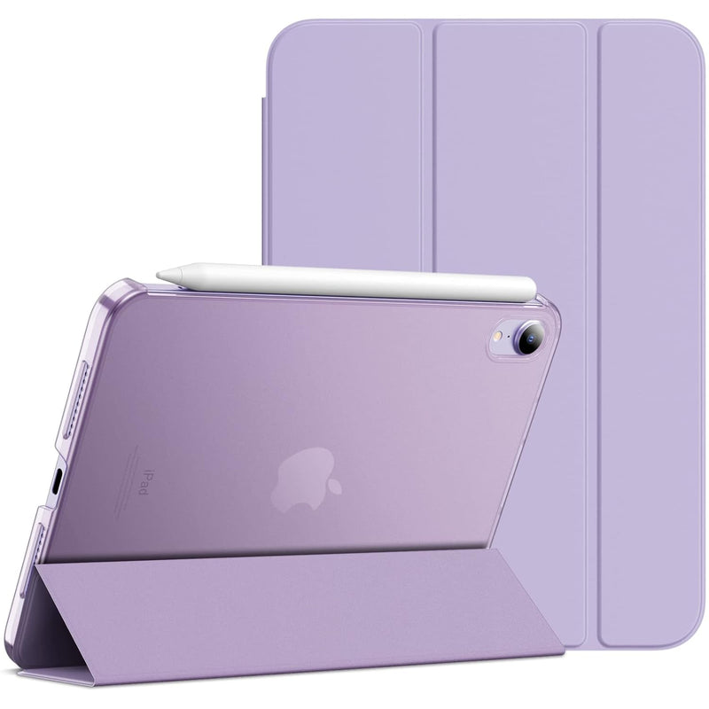 JETech Case for iPad Mini 6 (8.3-Inch, 2021 Model, 6th Generation), Slim Stand Hard Back Shell Smart Cover with Auto Wake/Sleep (Purple)
