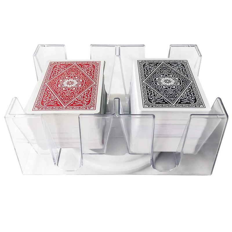 Yuanhe 6 Deck Revolving Rotating Canasta Playing Card Tray