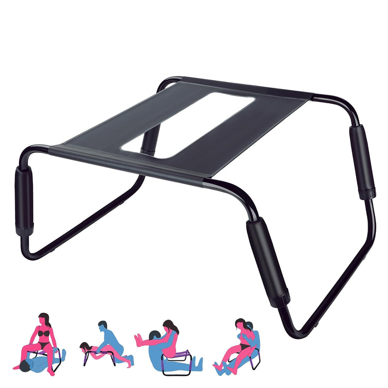 Bdsm Height Adjustable Sex Chair Easy To Assemble Adult Toys Sex Furniture For Bedroom Couples Sex Toys Sex Furniture Sex Bench For Couples Adult Sex Toys Sm Games In Bathroom Bedroom (Black)