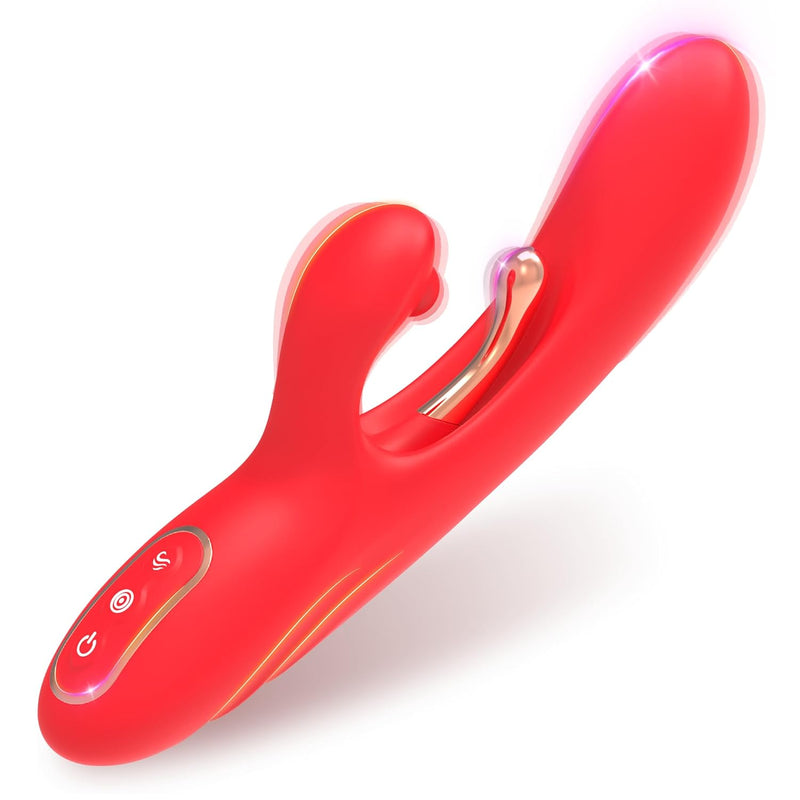 Adult Sex Toys With High Frequency Powerful Rabbit Vibrator,Female G Spot Vibrators Clitoral Stimulator Sex Toy,9 Vibrating & 9 Flapping Patterns For Woman And Couples Adult Games
