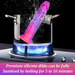 Liquid Silicone 9" Large Dildo with Suction Cup - Realistic Anal