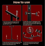 Adjustable BDSM Spreader Bar with Wrist & Ankle Cuffs