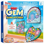 4 Pcs Window Suncatcher Gem Painting Kits for Kids, Diamond Art Craft