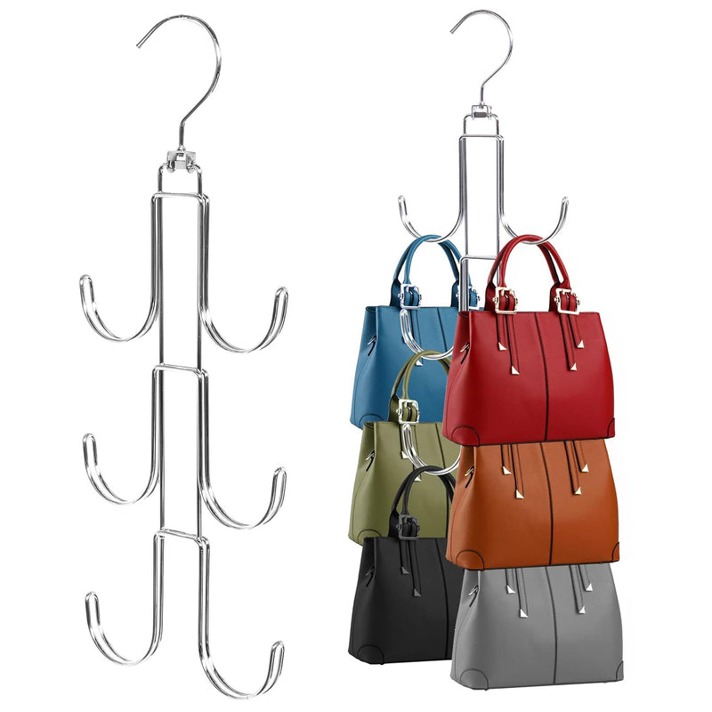 Purse Hanger Organizer For Closet, 2 Pack Handbag Storage Organizer, Hanging Pur