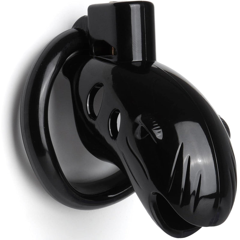 Cock Cage Male Chastity Device Locked Cage Sex Toy For Men,Key And Lock Included (Black)