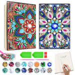 2 Pcs Diamond Art Painting Kit for Kids, Notebook & Gem Craft Set Ages 5-10
