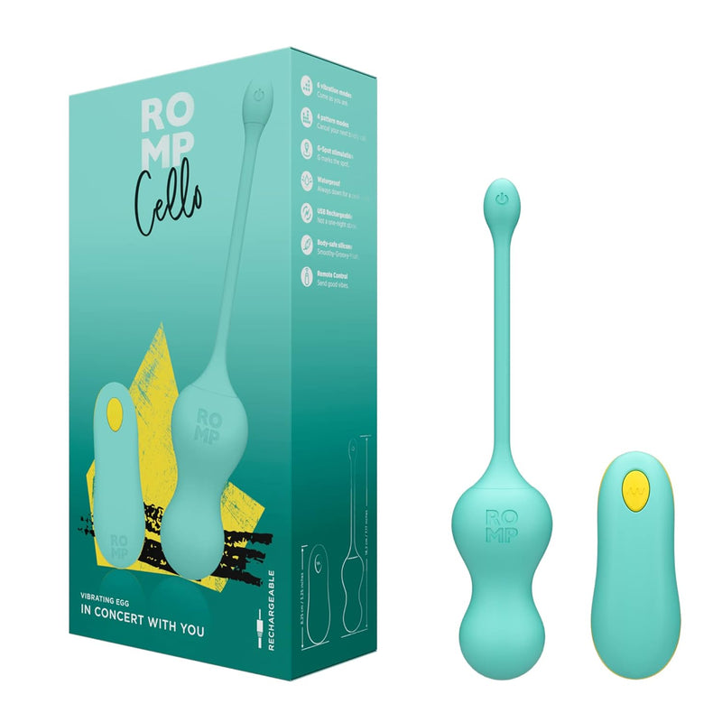 Cello Vibrating Egg Vibrator Sex Toys | G Spot Vibrator For Women With Remote Control | 6 Intensity Levels & 4 Patterns | Waterproof Stimulator - Rechargeable Couples Gift | Adult Sex Toy