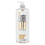 Lubelife Water-Based Lube – Personal Lubricant For Men, Women & Couples, Travel Size, Non-Staining, Easy Clean-Up, Toy-Safe, 32 Fl Oz