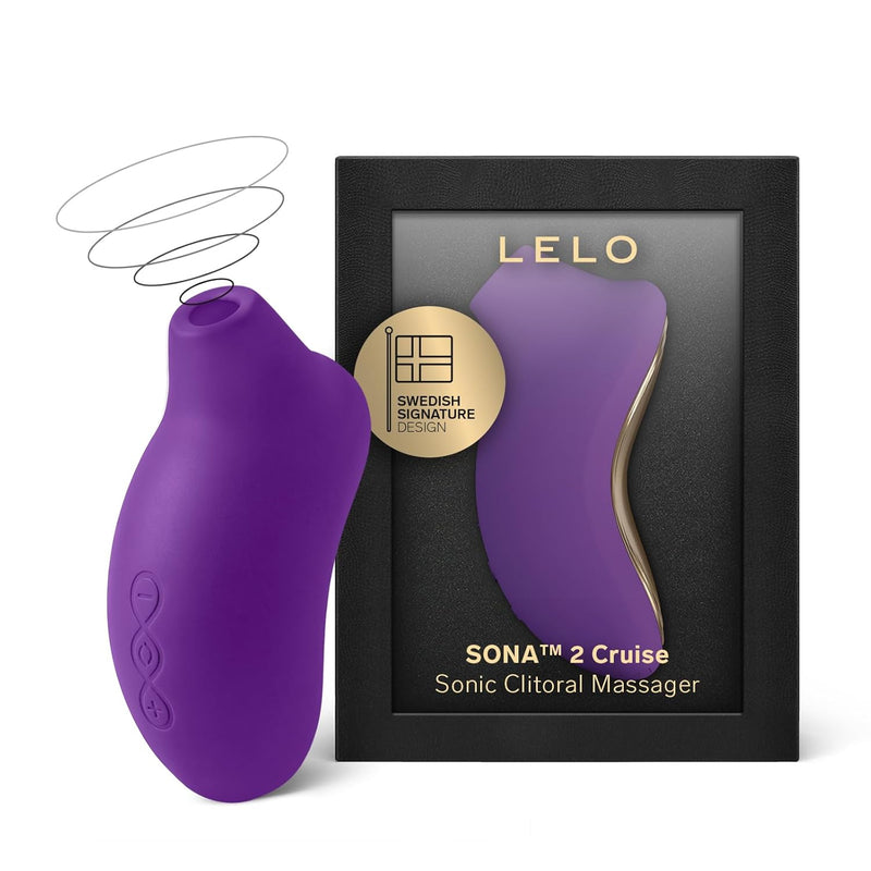 Sona 2 Cruise Clitoral Vibrator, Suction Vibrator Adult Sex Toy, Clitoris Sucker For Women With 12 Settings, Waterproof Sex Toy For Women With Cruise Control For Enhanced Pleasure, Purple