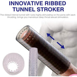 Penis Pump Penis Sleeve Sex Toys For Men,Transparent Manual Sucking Male Masturbator Male Stroker Sex Toy For Men, Squeezable Masturbation Sleeve Penis Training Sex Machine Adult Sex Toys For Men