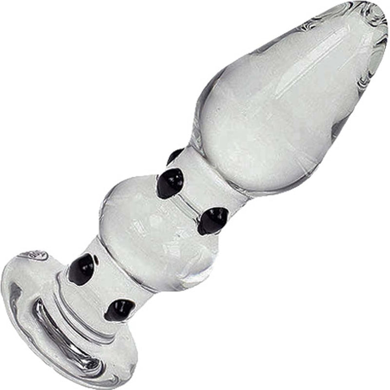 5" Glass Butt Plug With Lube - Anal Sex Toys - Butt Plugs - P-Spot | Anal Plugs