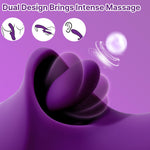 Rabbit Vibrator For Women, 5-In-1 Dual Stimulator With 10 Vibration & 10 Licking Modes, One-Touch Climax, Ipx6 Waterproof,Usb Rechargeable Adult Personal Massager For G-Spot & Clitoral Pleasurea