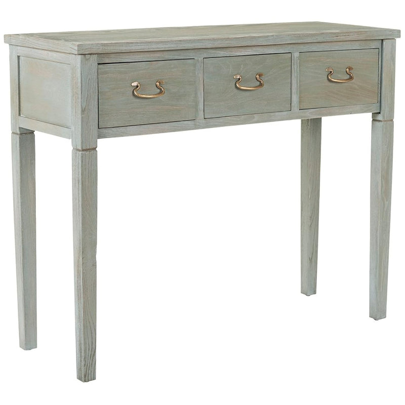 Home Collection Cindy Farmhouse Ash Grey 3-Drawer Console Table
