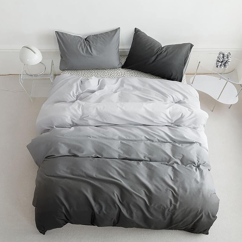 Grey Gradient Comforter Set Queen Grey And White Bedding Comforter Set Full Me