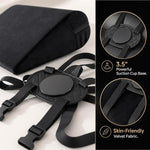 Foam Positioning Pillow with Suction Cup Toy Mount & Adjustable Nylon Straps