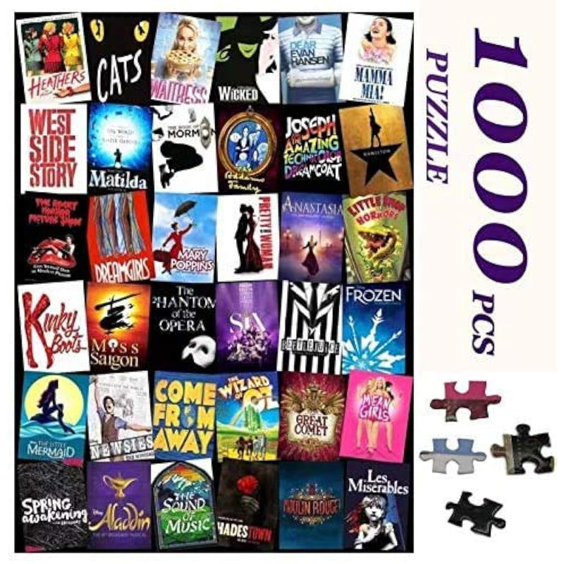 Custom Broadway Musical Theater Large Jigsaw Puzzles For Adults Kids 1000 P