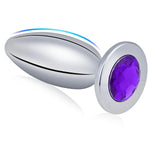 Metal Long Anal Plug Luxury Jeweled Tapered Butt Plug For Personal Masturbation Anal Training Sex Toy For Men Women