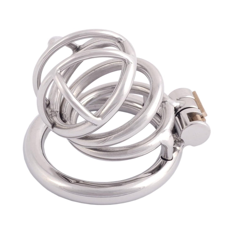 Medical Grade Stainless Chastity Device Male Cock Cage Adult Game Sex Toy D050 (1.97 Inch / 50Mm)