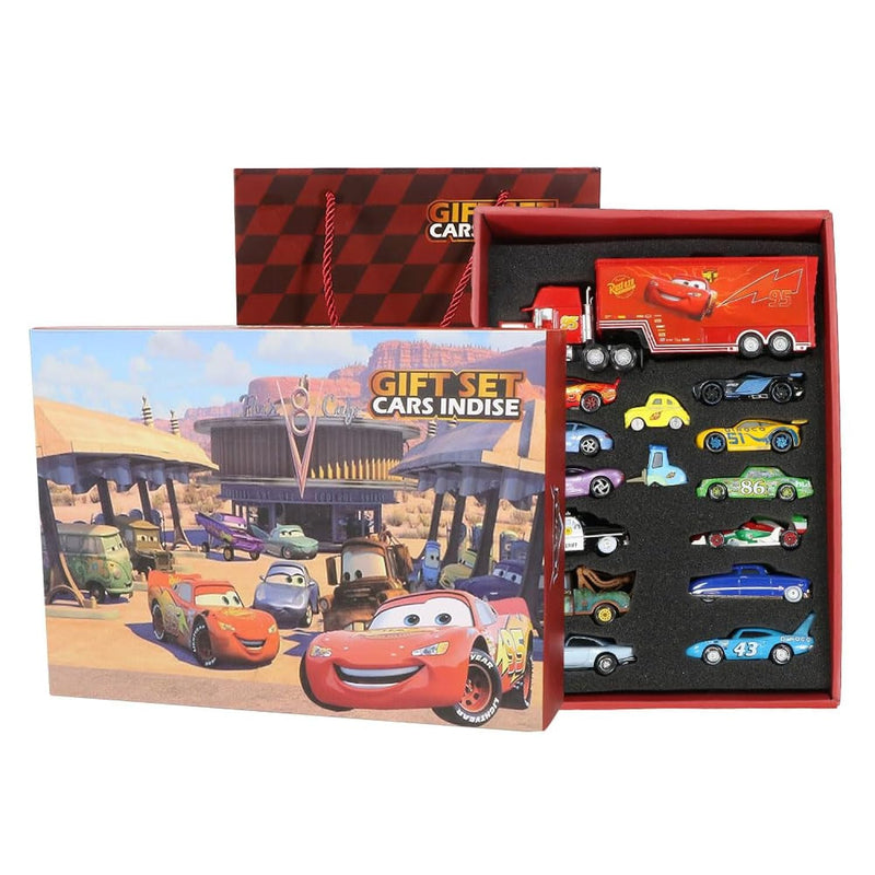 15Pcs Car Toys 2 3 Cruz Sheriff The King Car Diecast Toy Set For Kids Boys
