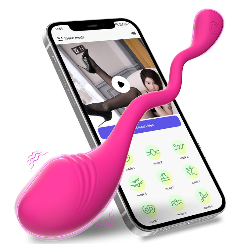 App Remote Control G-Spot Panty Vibrator, Long Distance Bluetooth Wearable Dildo Vibrator Rechargerable 10 Vibrations For Women And Couple, Female Toy Adult Sex Toys