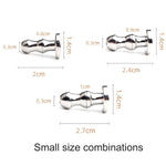 3Pcs Smooth Stainless Steel Hollow Sounding Rod For Men, Male Stretcher For Easy Urination And Training - Hb08 (Small Size Combination)