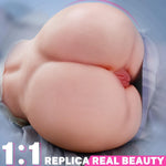 Realistic Sex Doll Torso with Dual Textured Channels, 7-Inch & 6.6-Inch Depths