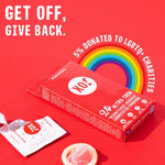 Ultra-Thin Righteous Rubber Condoms, PETA-Certified Vegan, Fair-Trade Latex, 24 Count Pack