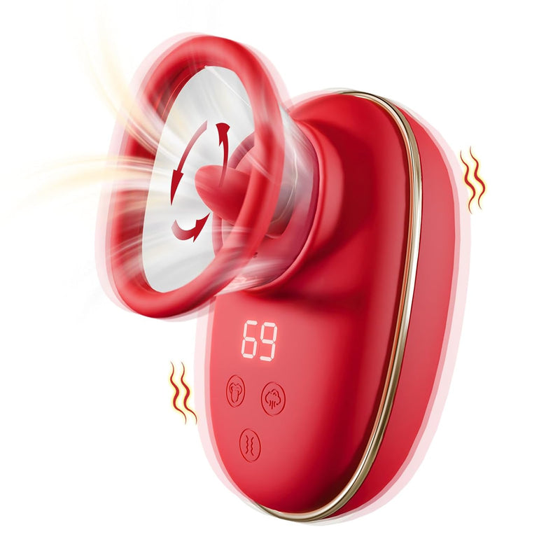 Sucking Vibrator, Female Sex Toys Vibrators With 9 Tongue Licking & Vibrating Modes Rose Sex Toy, 3 Suction Adult Toys Clitoral Vibrators, G Spot Vibrator Nipple Toys Adult Sex Toys For Women