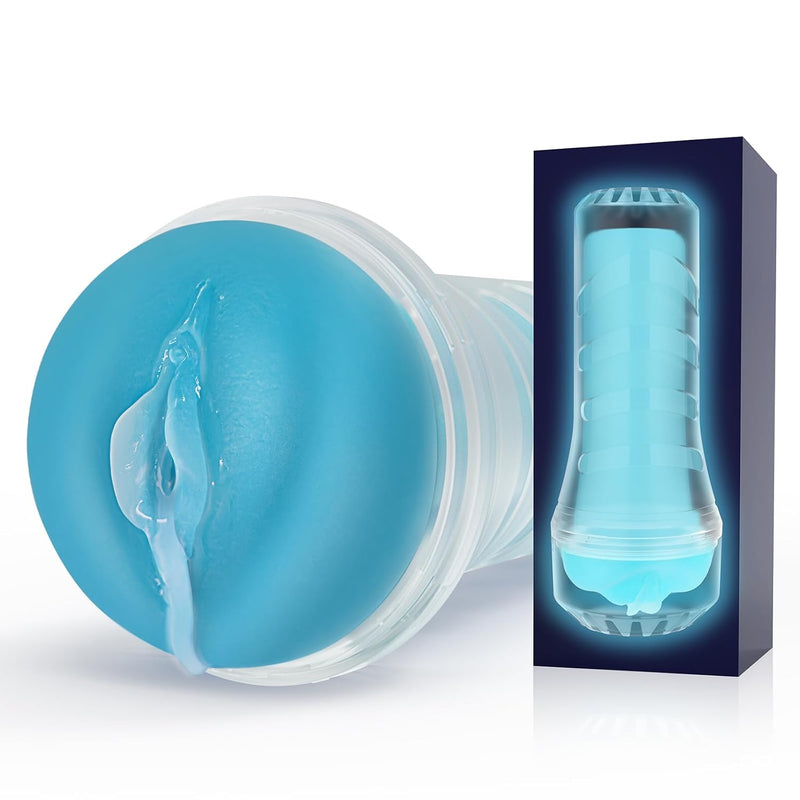 Luminous Male Masturbator Male Sex Toys For Men,Glowing Male Sex Toys With 3D Realistic Texture Blowjob Male Stroker Pocket Pussies, Adult Toys Pocket Pussies,Sex Toys For Men - Adult Toy Male Sex