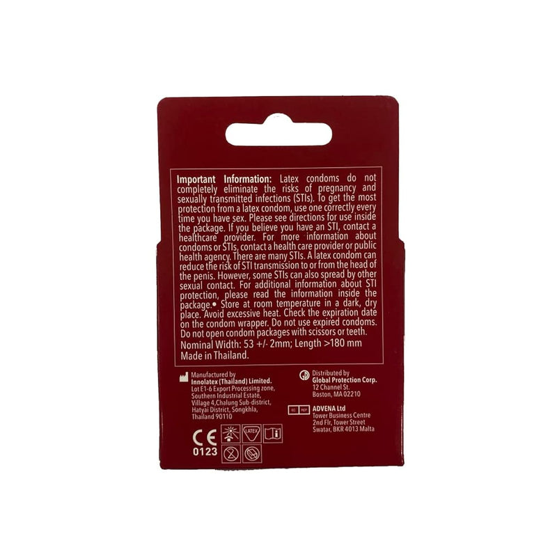 Grape Flavored Lubricated Condoms - 3 Pack - Trustex