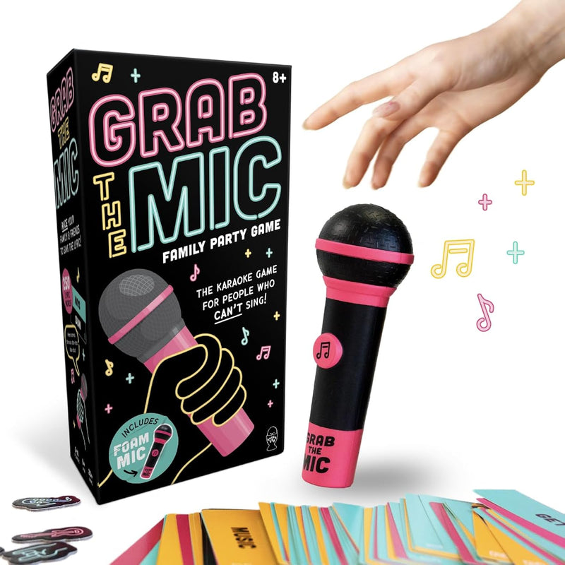 Exciting Grab The Mic The Family Karaoke Game 8+ Year Olds, 2 10 Players Bo