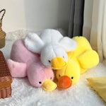 Duck Stuffed Animal, Soft Cuddly Toy With Orange Beak And Feet (19.6Inch, Yellow)