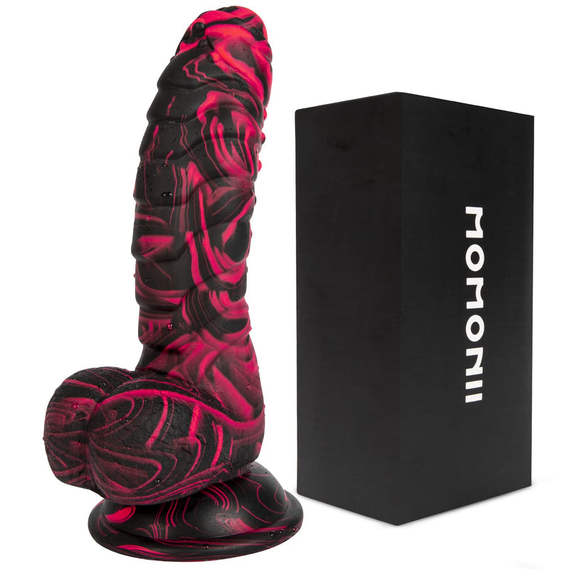 8.26 Inch Thick Fantasy Realistic Dildo Anal Toys - Colorful Safety Lifelike Penis With Strong Suction Cup For Hands-Free Play, Adult Sex Toy For Women Men And Couples (Large)