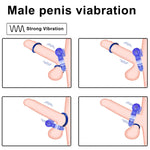 Cock Ring Adjustable Penis Ring Soft Stretchy Male Cock Sexual Stimulation Device With 2 Pcs Cockrings For Erection Enhancing Long Lasting Stronger Adult Sex Toys (Navy)