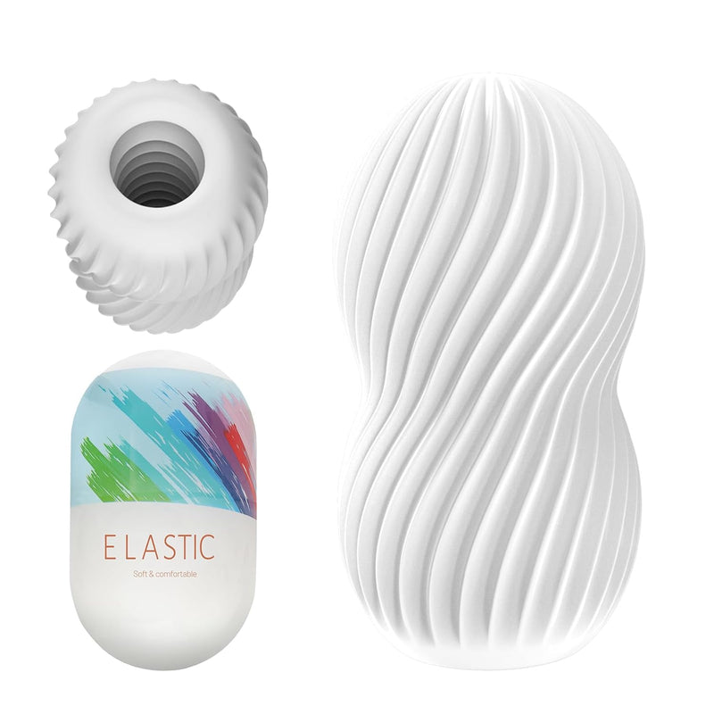Male Masturbator Sex Toys For Men, Male Masturbators Egg Penis Training Masturbators With Vagina Textured Blowjob Penis Tpe Masturbation Sleeve For Males, Portable Pocket Pussy Stroker (Twill)