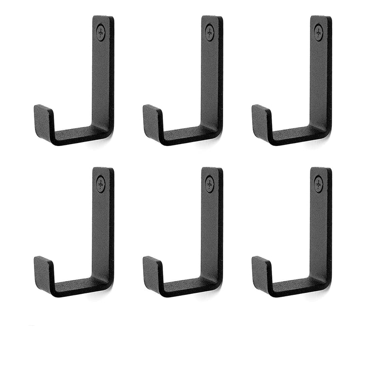 Robe & Towel Hook, 6 Pack Heavy Duty Stainless Steel Outdoor Wall Hooks for hanging towel, coat, backpack, keys, etc (Modern Industrial)