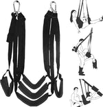 Adjustable Couples Suspension Swing with Padded Seat and Support Straps