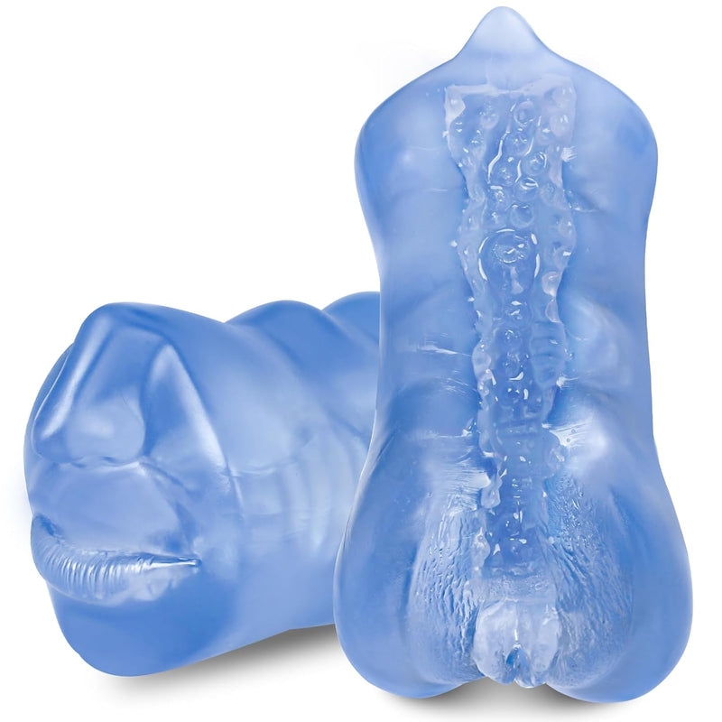 Sex Toys For Men, Male Masturbator Realistic Pocket Pussy Stroker With Vagina Textured Blowjob Sex Toys Penis Tpe Masturbation Sleeve For Men, Sex Toys Penis Training For Men 2024 (Blue)