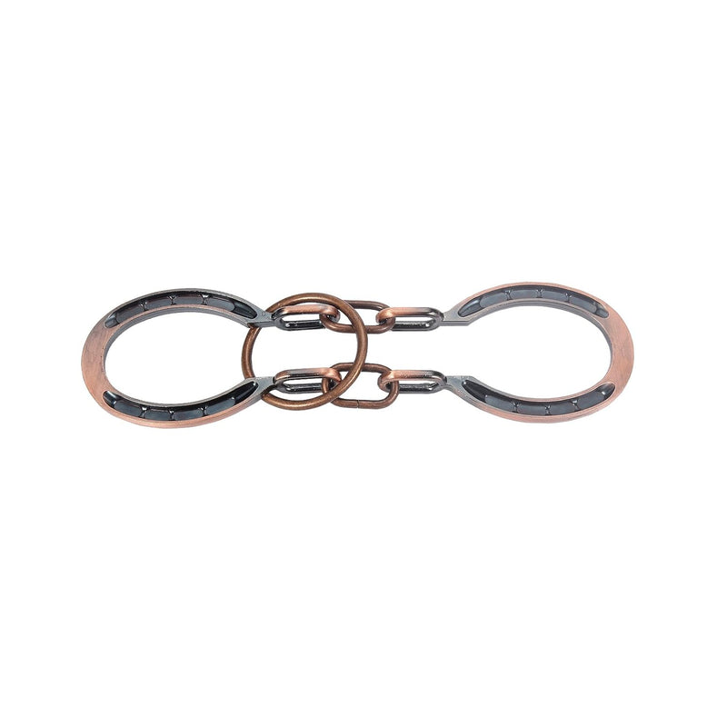 Traditional Brain Teaser, Classical Metal Horseshoe Puzzle (Bronze, Normal)
