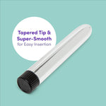 Silver Seducer Classic Vibrator - Plastic - Multispeed Vibrations - Waterproof