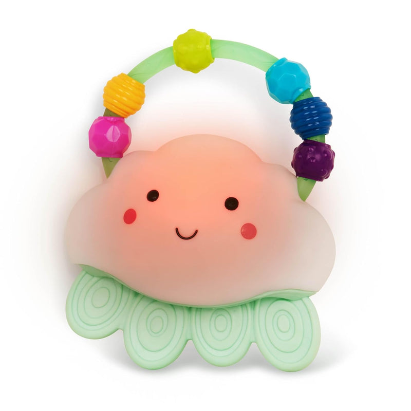 B. Baby Baby Light Up Cloud Rattle Rain Glow Squeeze Teething Rattle Toys F