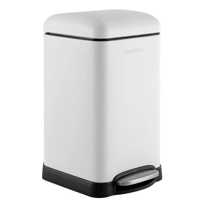 Hpm1012C Betty Retro Mini 3.2-Gallon Step-Open Trash Can, Modern, Minimalistic,