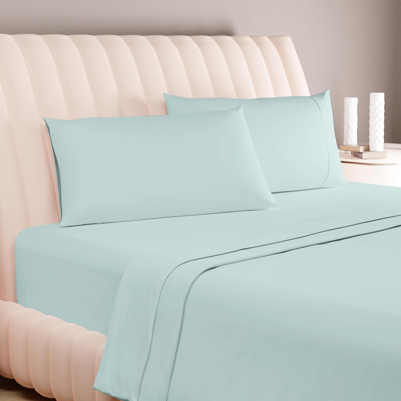 600 Thread Count Long Staple Soft Egyptian Cotton Sheet Set, 4 Piece Set, Quee