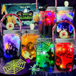 Halloween Lantern Craft Kit for Kids Ages 6-12, DIY Party Activity
