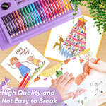 Art Supplies Drawing Set with Easel Pads and Coloring Book, 283 Piece Gift Set