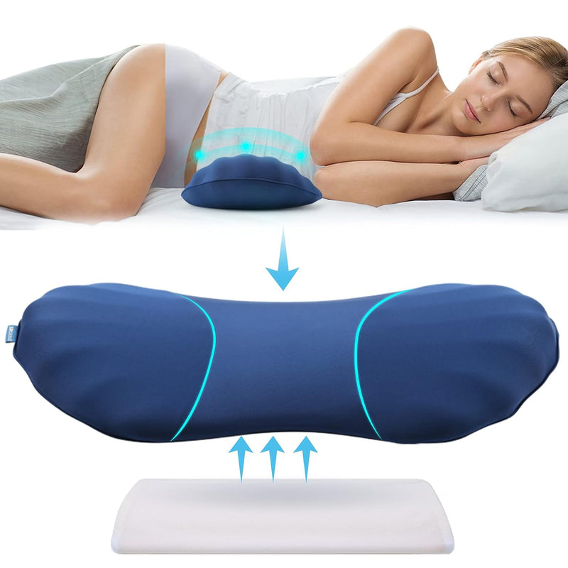 Adjustable Lumbar Support Pillow For Sleeping Memory Foam Back For Lower Pain