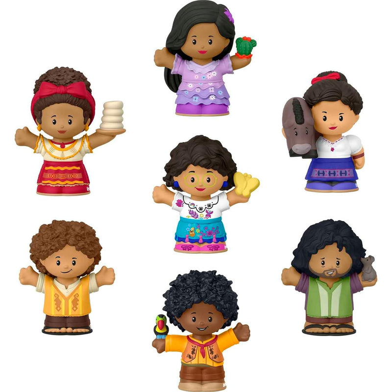 Fisher-Price Little People Toddler Toys Disney Encanto Figure Pack with 7 Characters for Pretend Play Ages 18+ Months