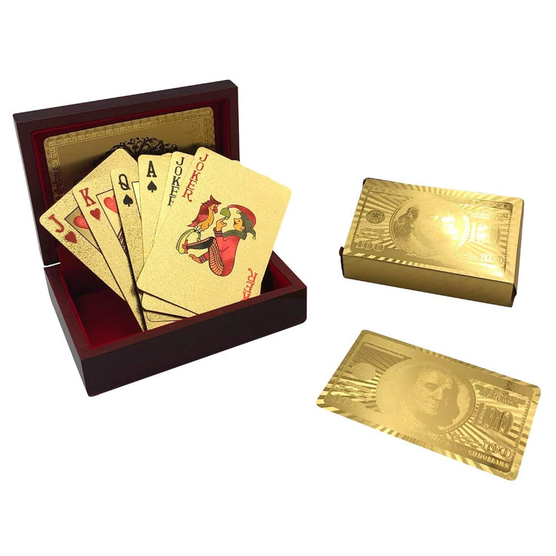 Yuanhe Gold Deck of Cards - Waterproof Playing Cards Luxury Playing Cards w