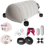 Inflatable Bondage Position Pillow with Restraint Set and Toy Mount